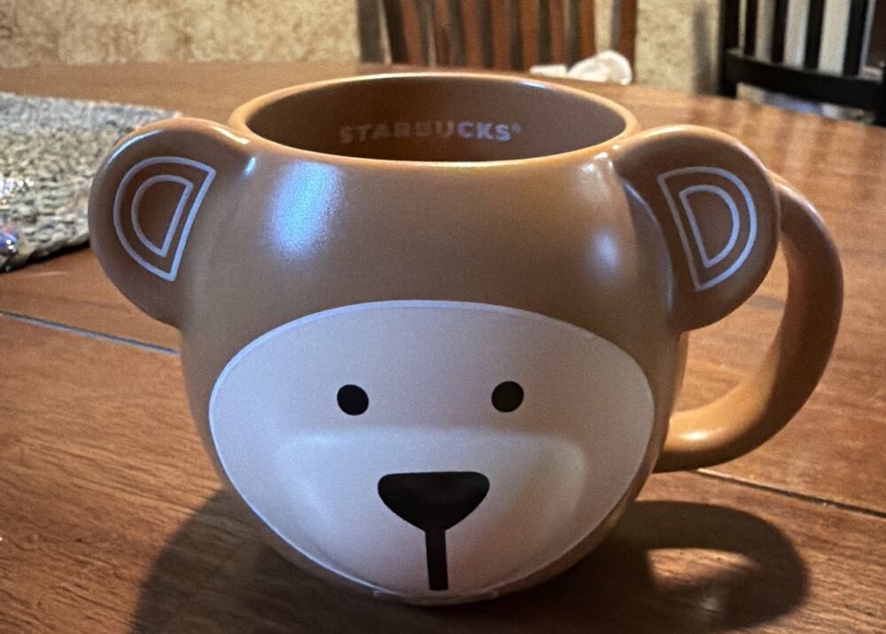 Starbucks 2025 Holiday Bearista Mug Cup Brown Bear 14oz New